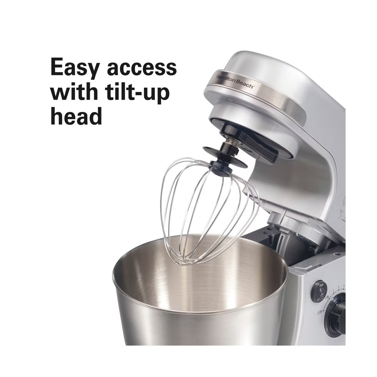 Stand Mixer – Stand Mixer 7 Speeds 4 Quart Capacity 63385: Metal, 300W – Silver