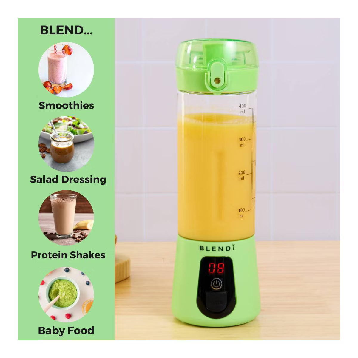 Personal Blender – Personal Blender, 17oz Capacity, 70W – Navy