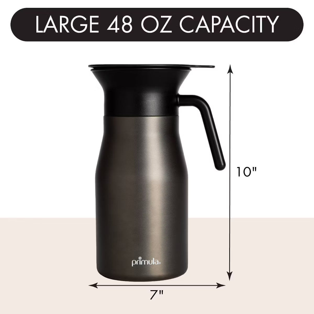 48oz Stainless Steel Insulated Pour Over Coffee Maker with Filter