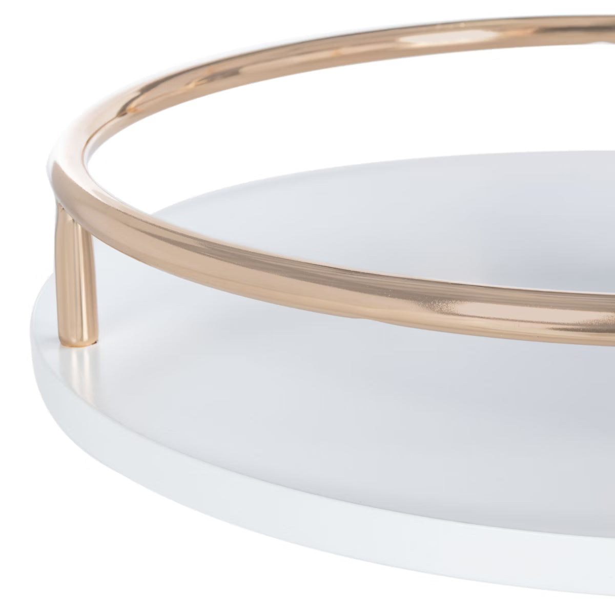 Bar Table – Culinvaro va 3 Tier Swivel Bar Table - BCT8007C - White/Gold