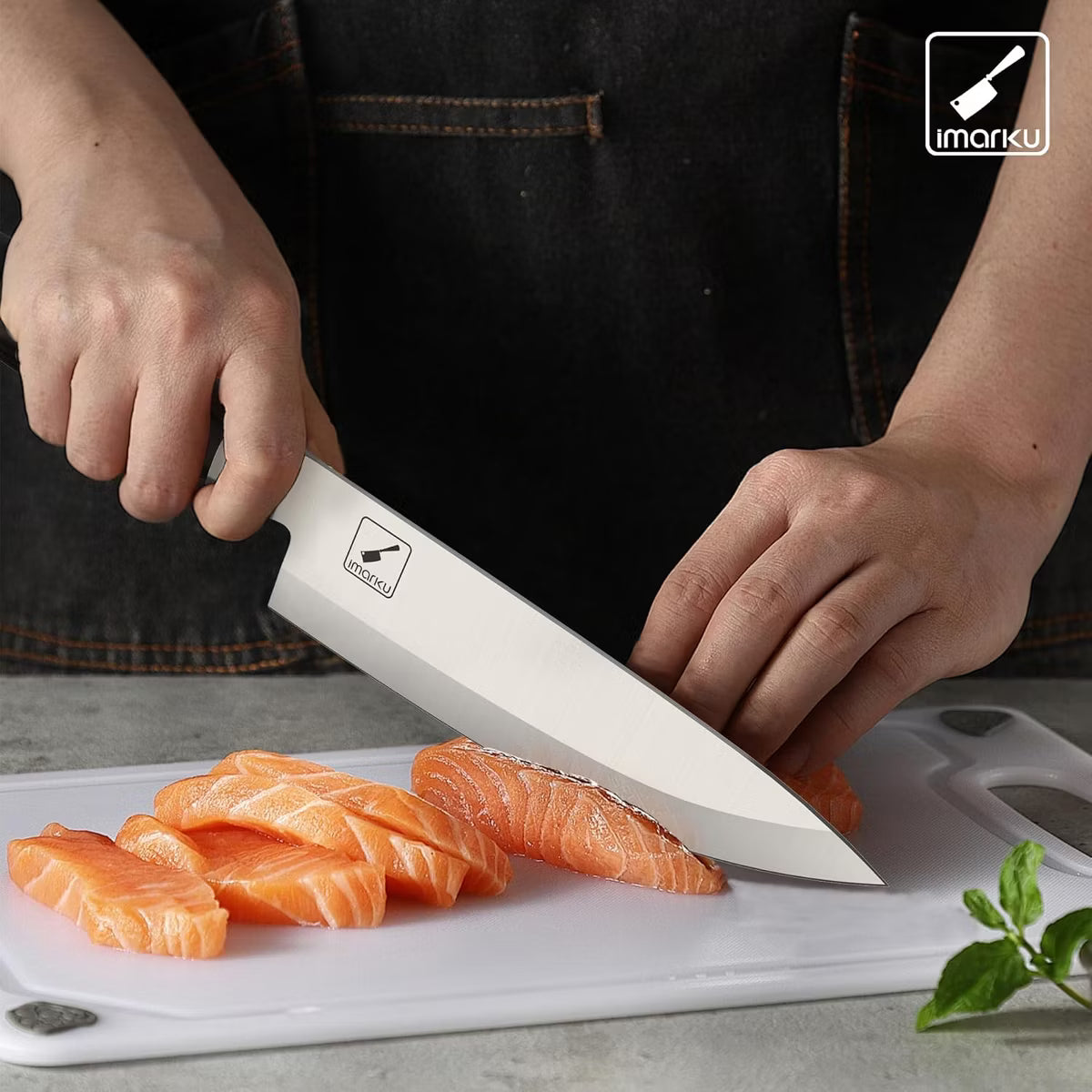 Chef Knife 8-Inch Pro Japanese Kitchen Knife 7Cr17MoV High-Carbon