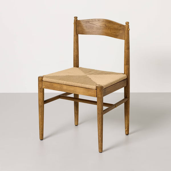 Dining Chair – Culinvaro Woven Dining Chair Aged Oak