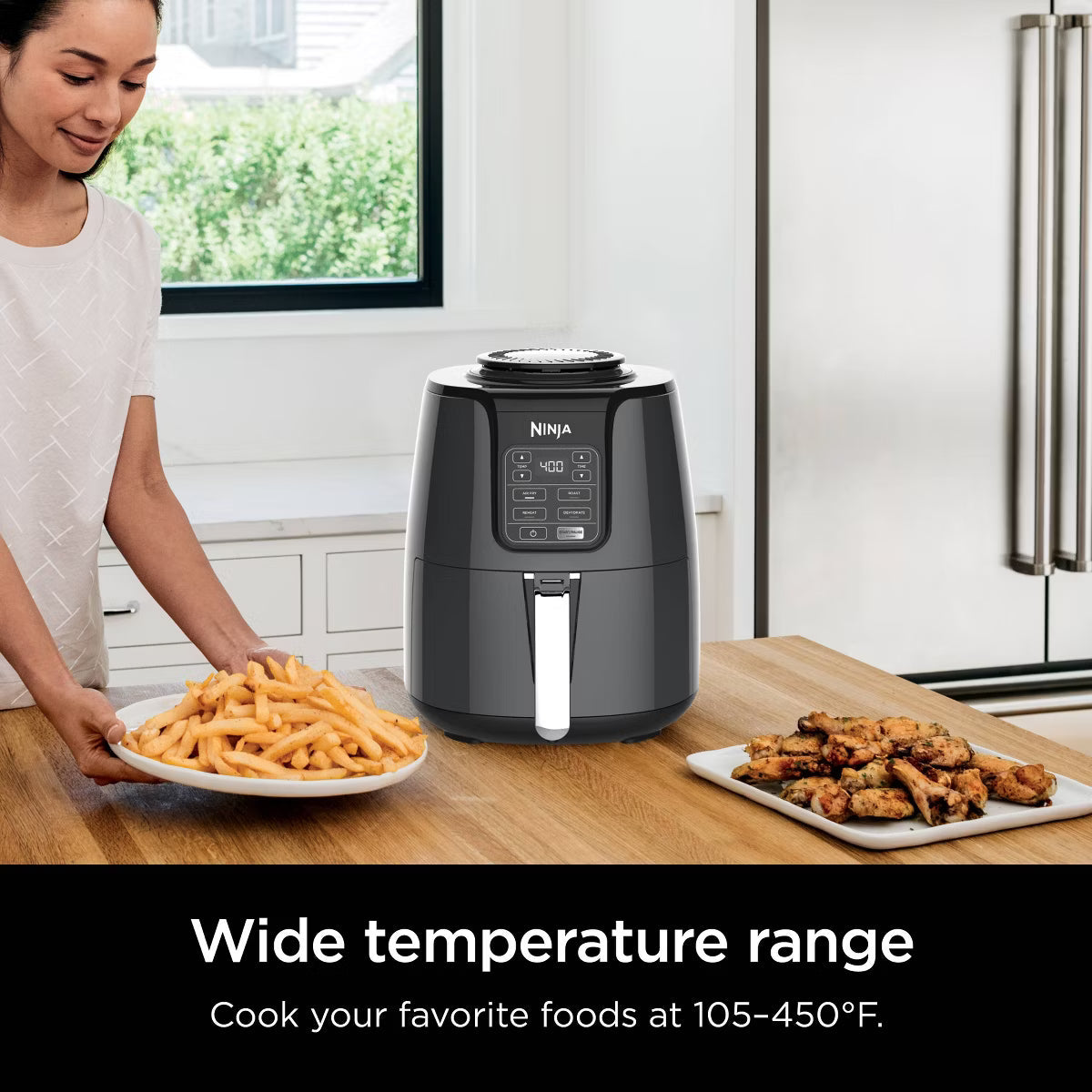 Air Fryer – 4qt Air Fryer - AF101: 1550W – Black
