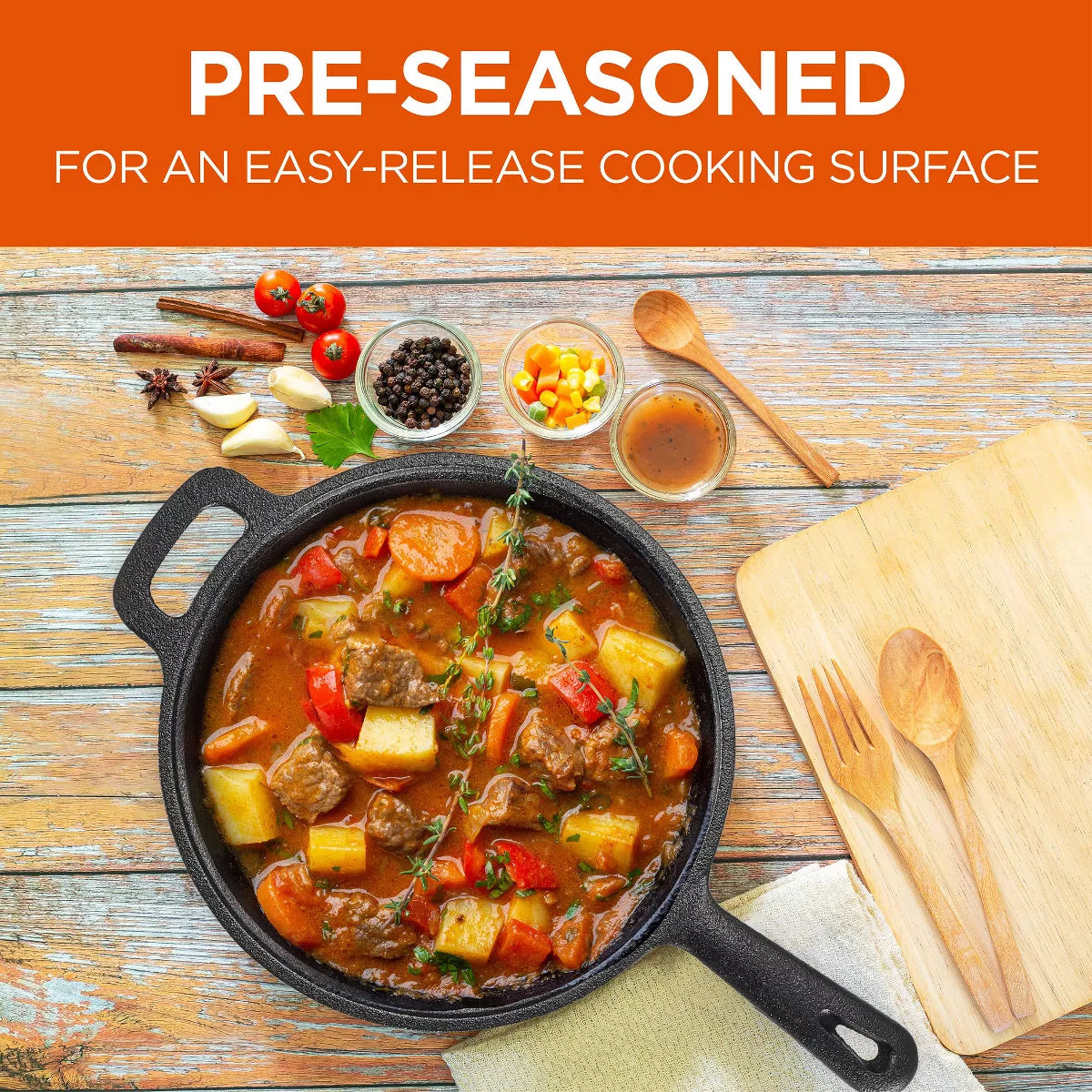 Saucepan – Pre-Seasoned Cast Iron 2.0 Qt – Black
