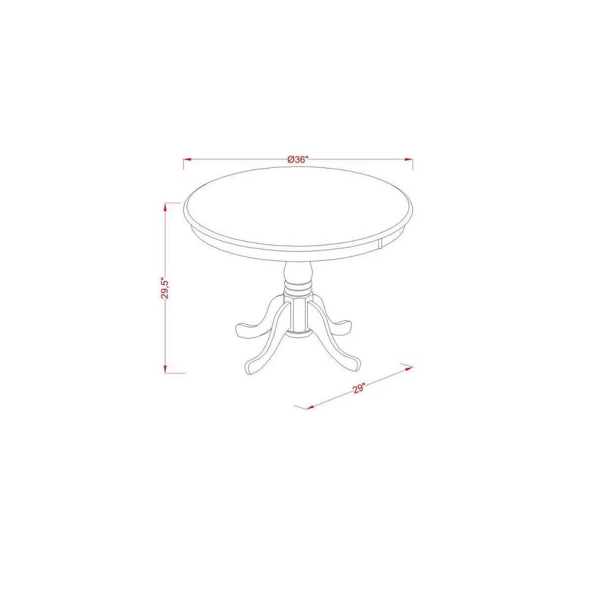 Dining Set – Culinvaro 3-Piece Linen White Finish Solid Wood Top - Dining Room Set (Seats 4)