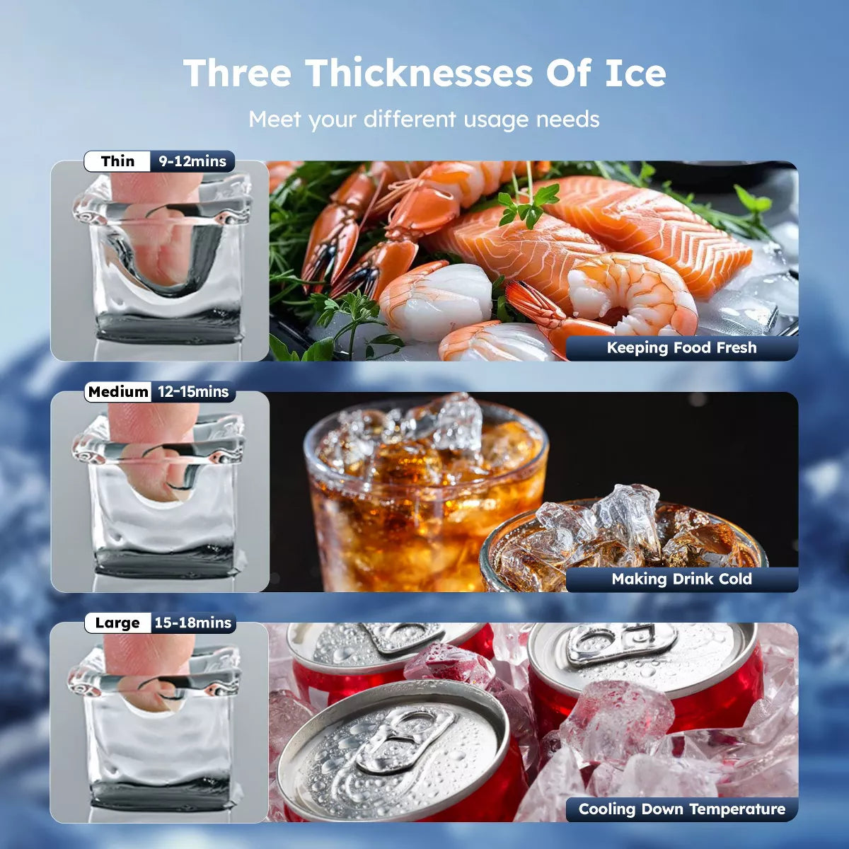 Ice Maker – 150 Lbs./24H Ice Maker, Household & Commercial – Copper