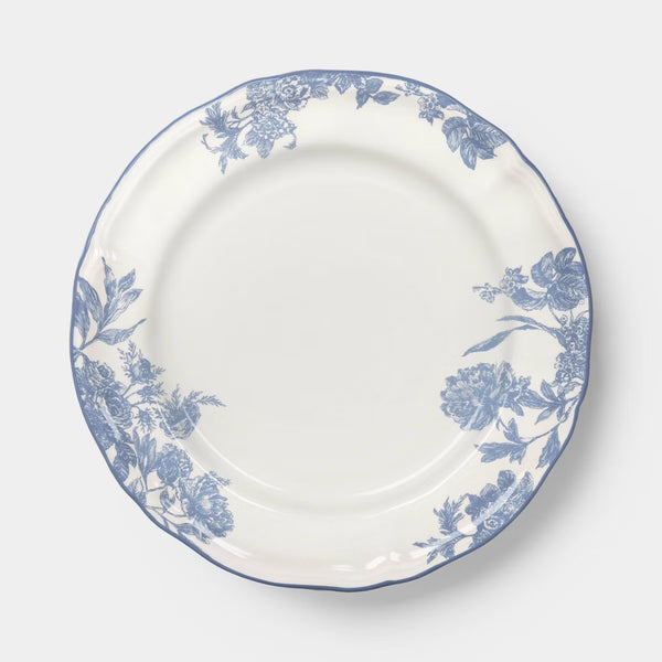 Dinner Plate – Culinvaro Stoneware Legacy Heirloom Dinner Plate Blue Floral Toile