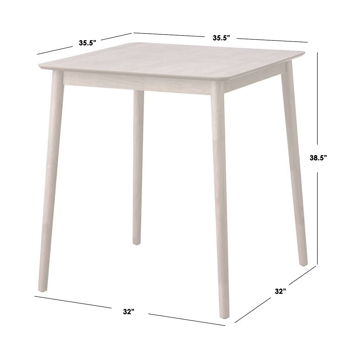 5pc Newington Cane Counter Height Dining Set Light Oak