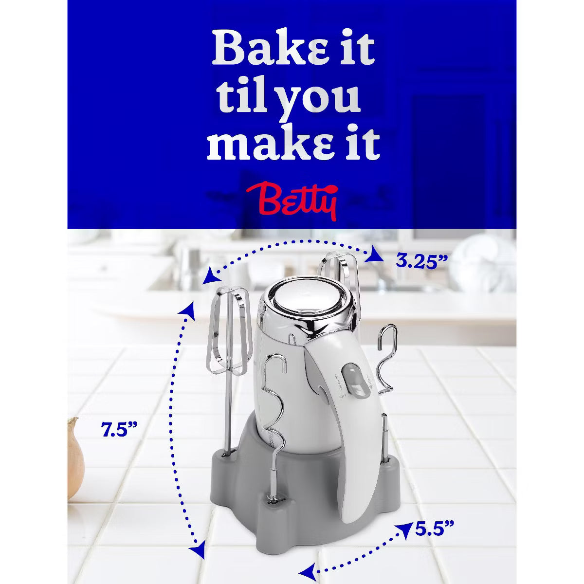 Hand Mixer – Hand Mixer 7 Speed – White