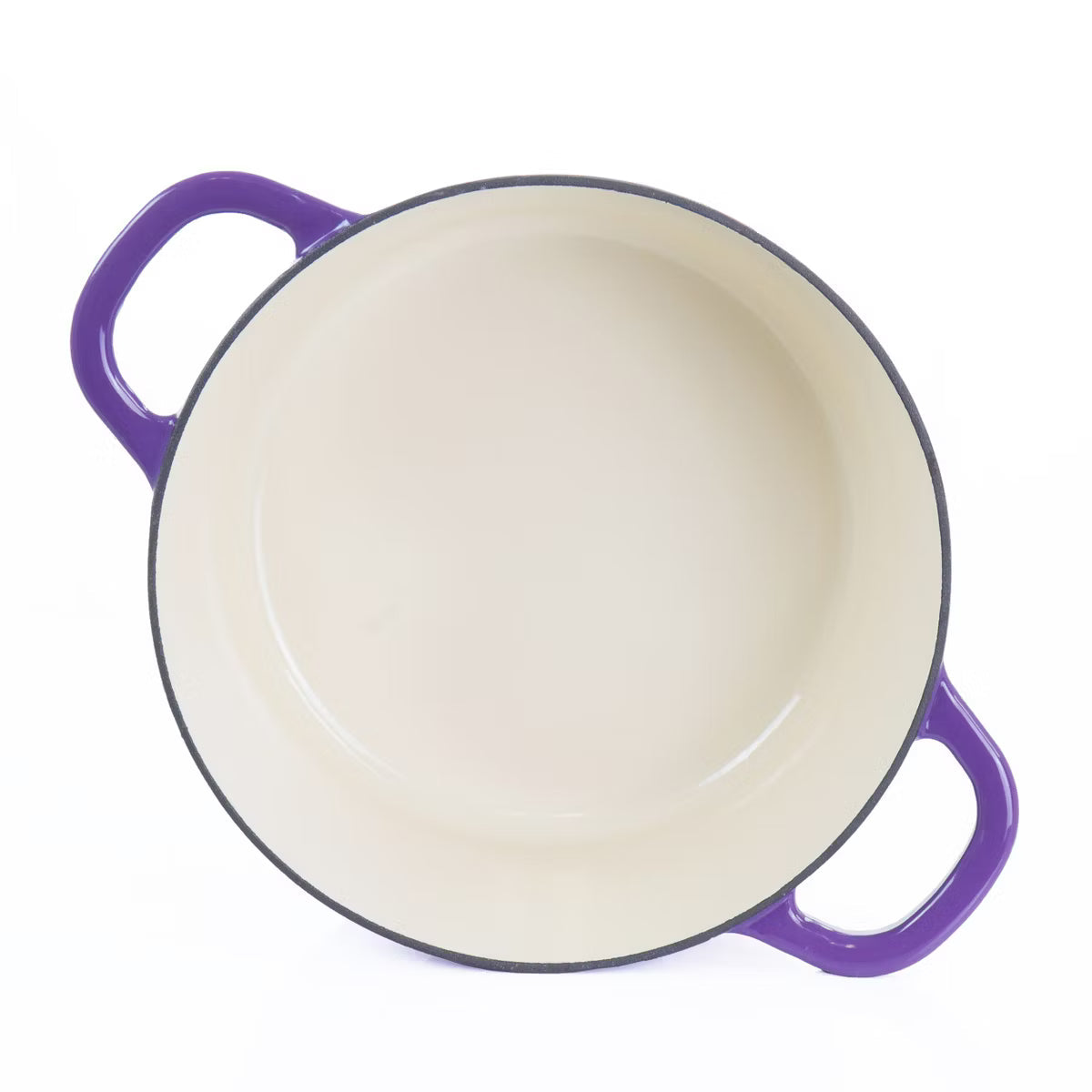 Dutch Oven – 2 Piece 7 Quart Enameled Cast Iron Dutch Oven with Lid – Purple