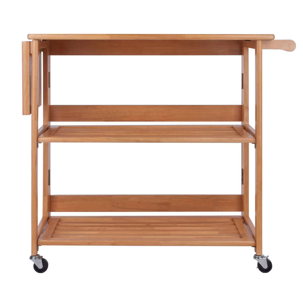 Storage Cart – Culinvaro Foldable Cart Wood/Light Oak