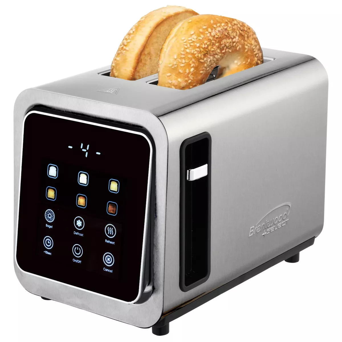 Toaster – ouch Screen 2-Slice Digital Toaster with Extra Wide Slots – Silver