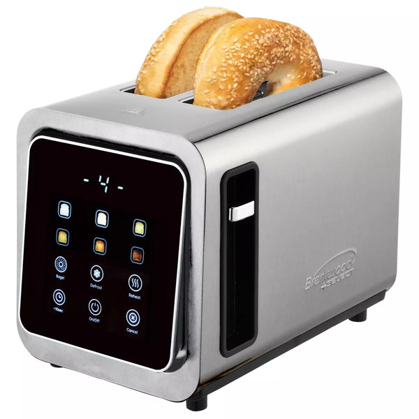 Toaster – ouch Screen 2-Slice Digital Toaster with Extra Wide Slots – Silver