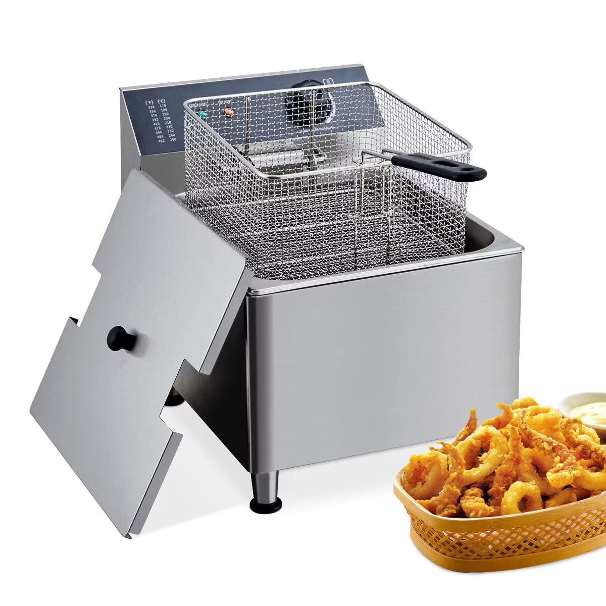 Deep Fryer – Electric Fryer, Deep Fryer Electric Deep Fryer with Basket – 11L(16.2Qt)