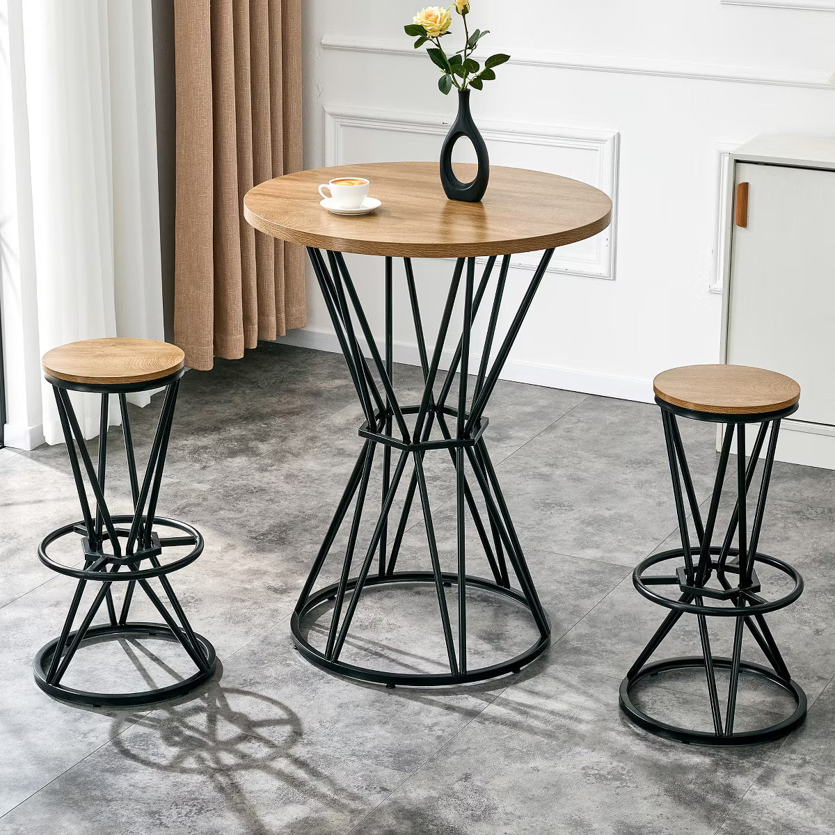 Dining Set – Culinvaro 3-Piece Bar Height Dining Set