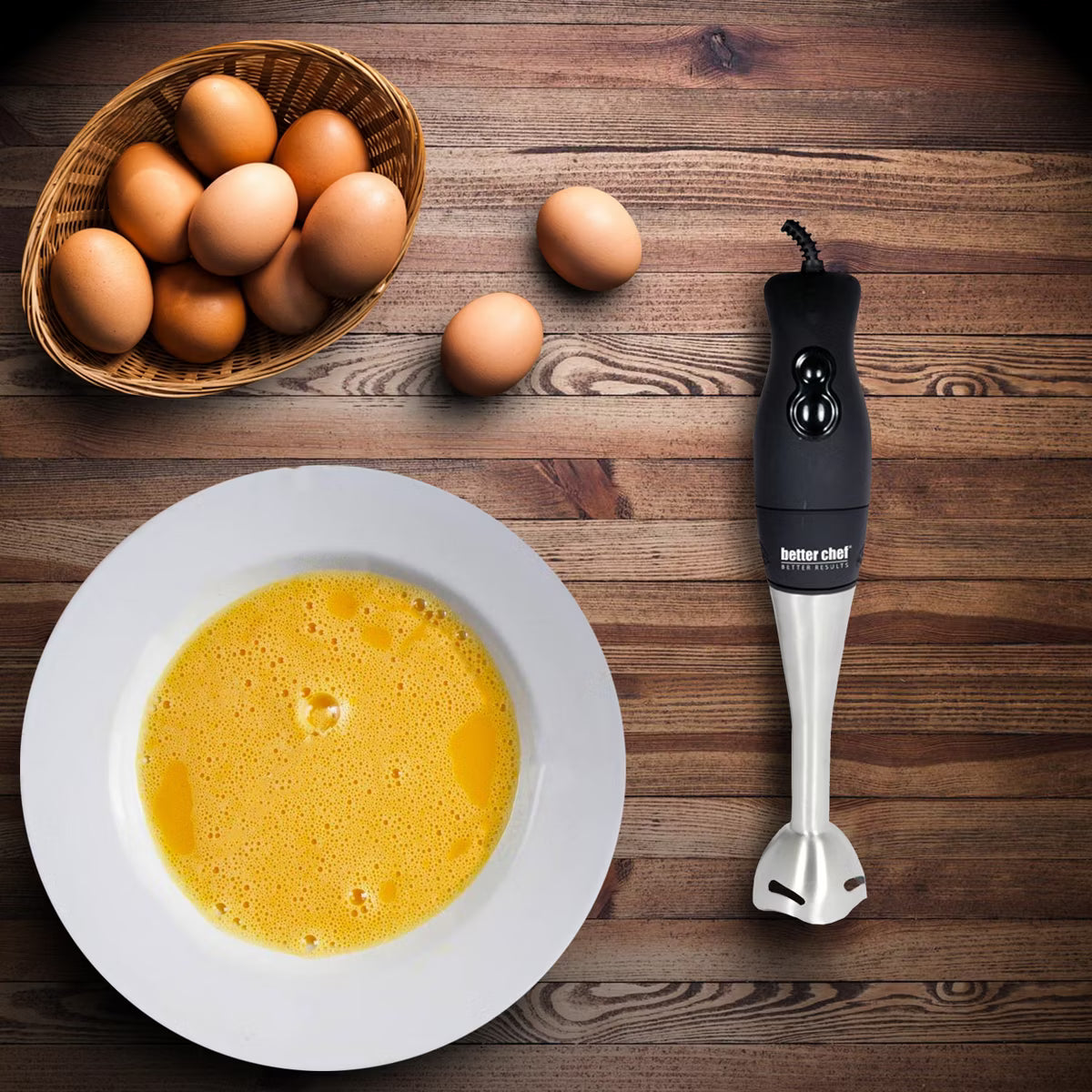 Immersion Blender – Dual-Pro Hand Immersion Blender – White