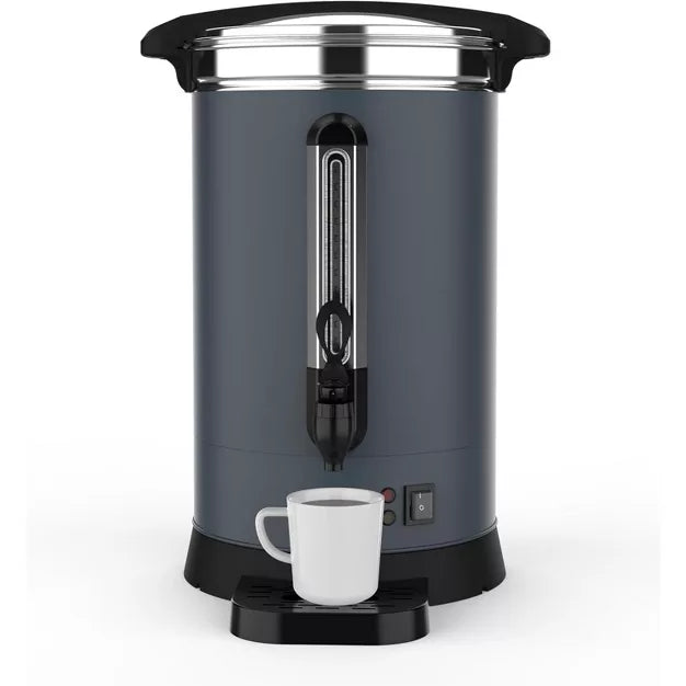 Coffee Maker – 90 Cups-14L/3.8 Gallon Commercial Coffee Urn – Gray