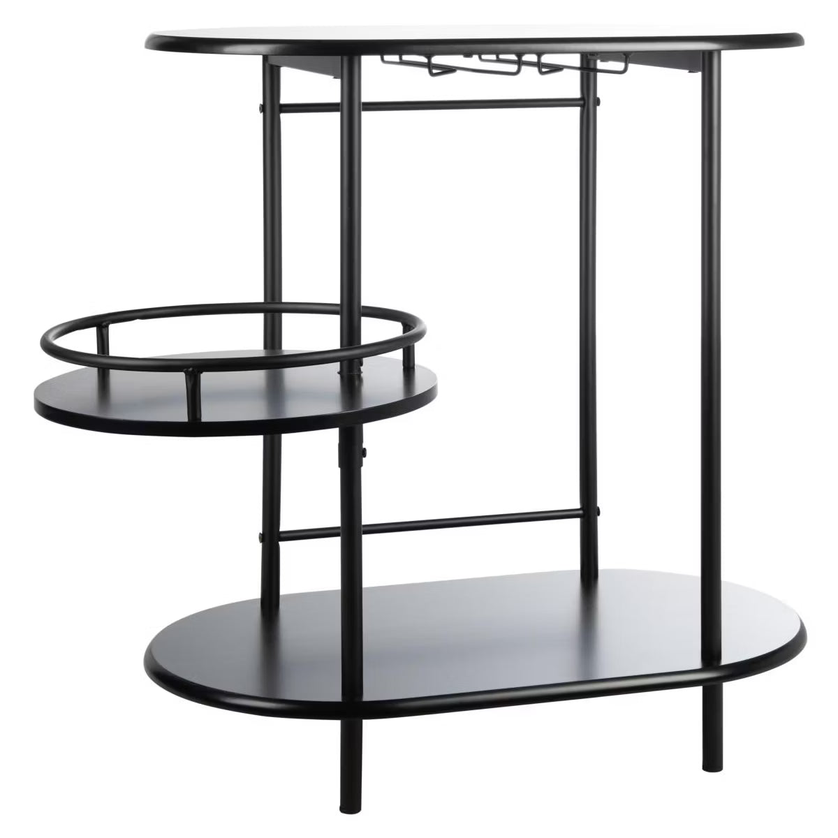 Bar Table – Culinvaro va 3 Tier Swivel Bar Table - BCT8007C - White/Gold