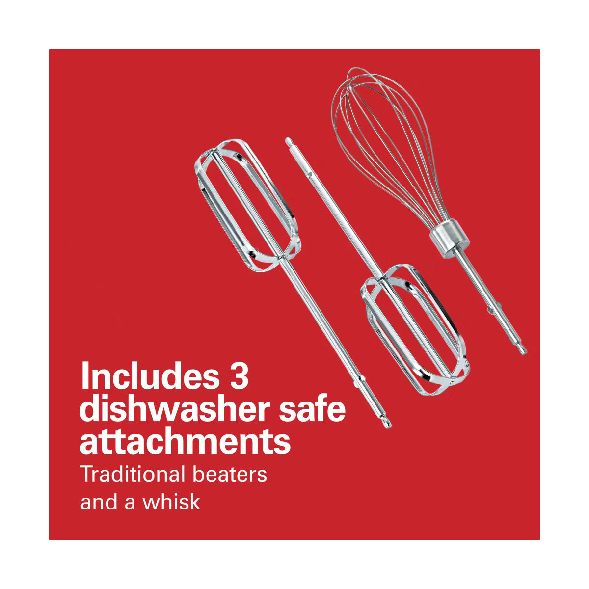 Hand Mixer – 6 Speed Hand Mixer with Snap – White