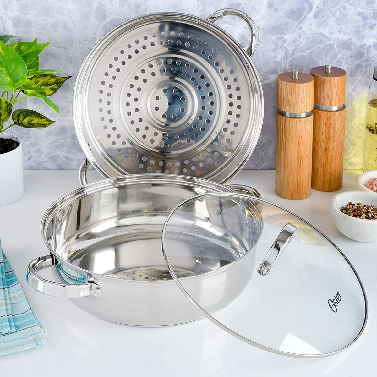 Stovetop Steamer – 3 Piece 11 Inch Everyday Pan – Span