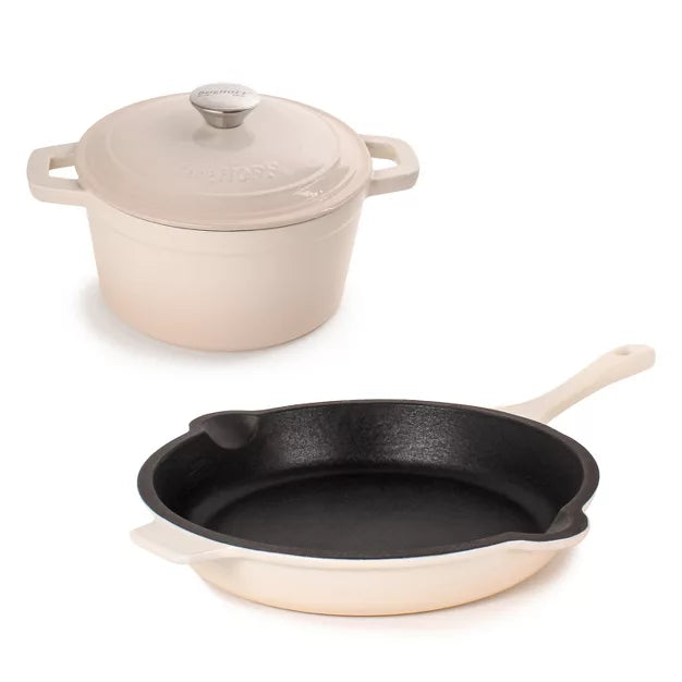 Cookware Set – Neo 3Pc Cast Iron Cookware Set – Meringue