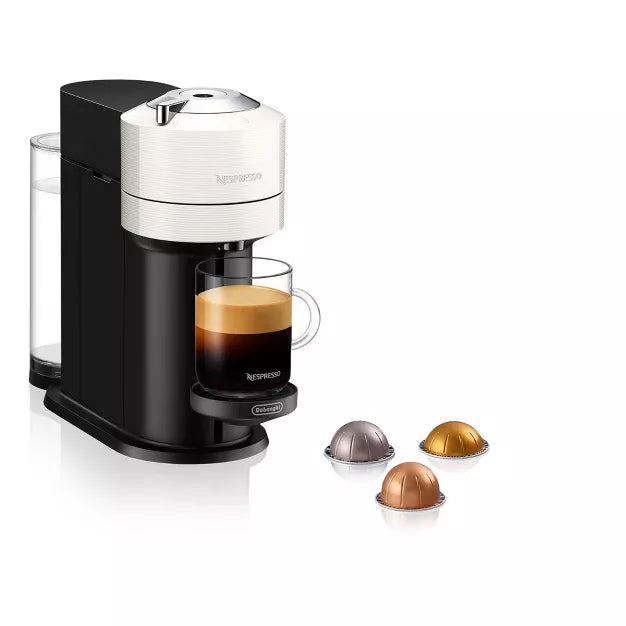 Single-Serve Coffee Maker – Vertuo Next Coffee Maker and Espresso Machine by DeLonghi with Milk – White