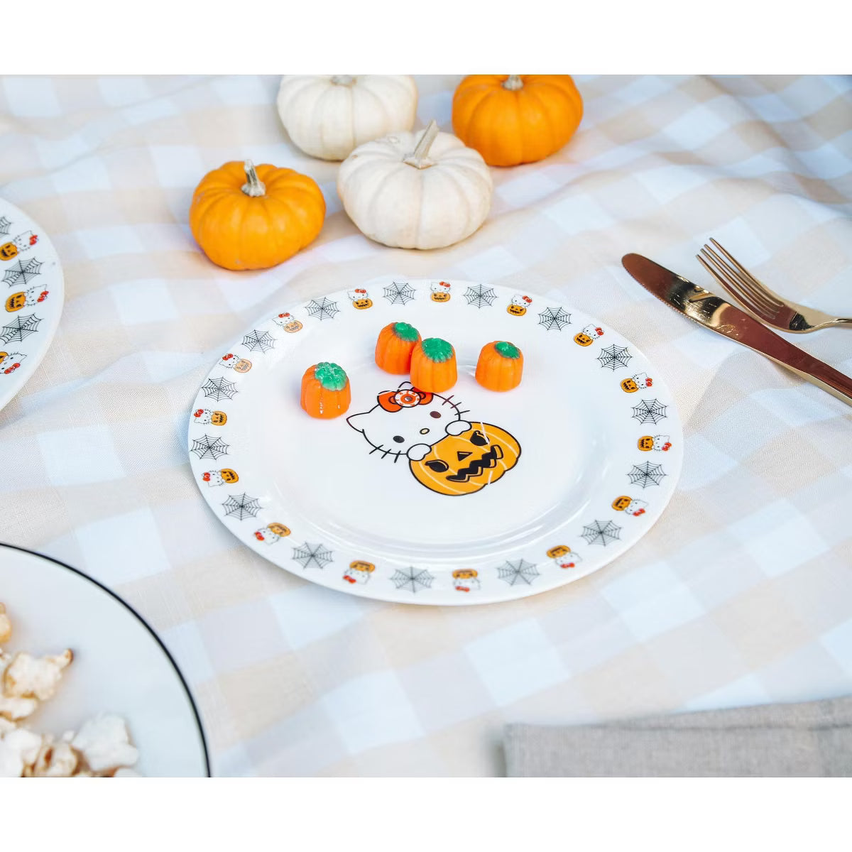 Dinner Plate – Culinvaro Pumpkin Boo 8-Inch Ceramic Dinner Plate