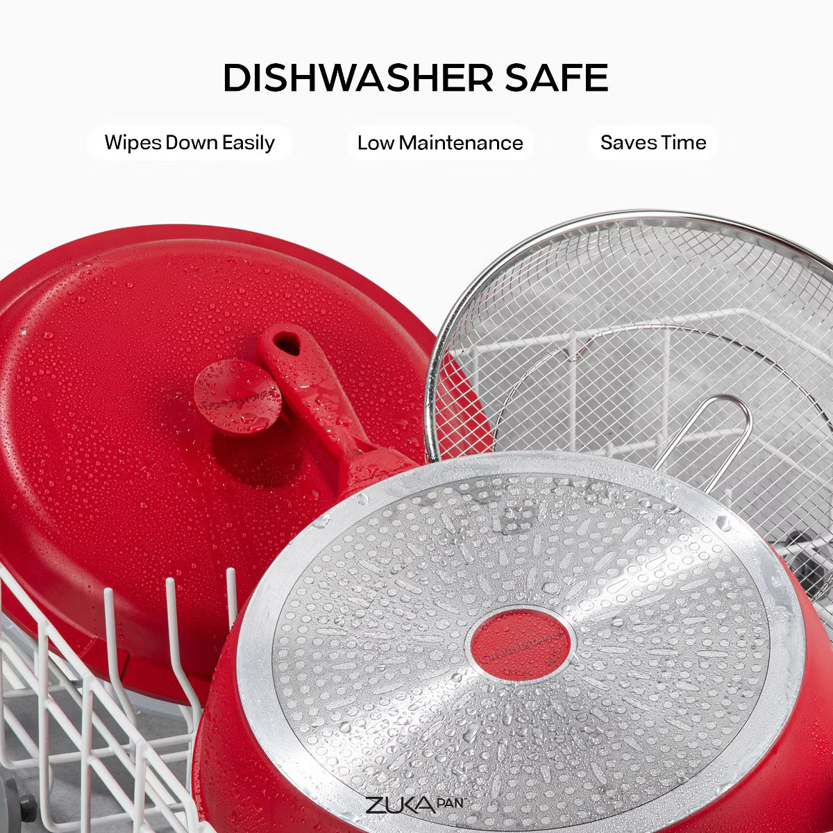 Frying Pan – Zuka Everyday Pan 8" Nonstick Multi – Red