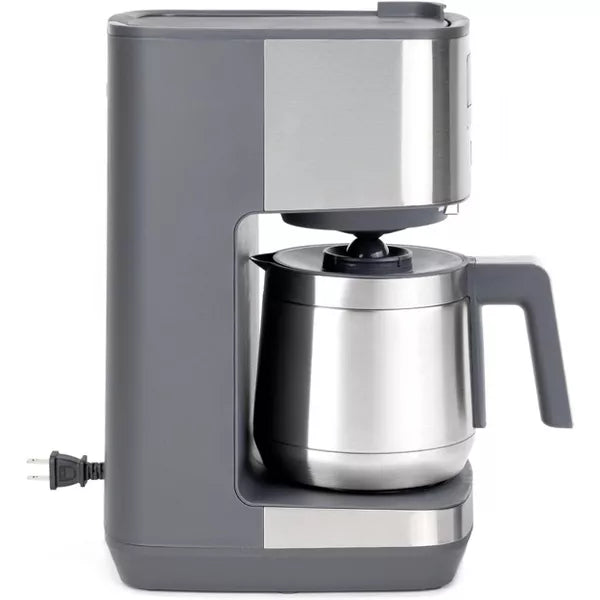 Drip Coffee Maker – 10 Cup Drip Coffee Maker with Single Serve and Thermal Carafe – Silver