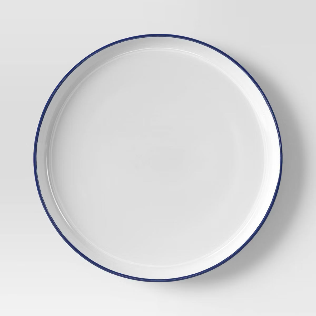 Plate – 10.5" Stoneware Dinner Plate Rim – White