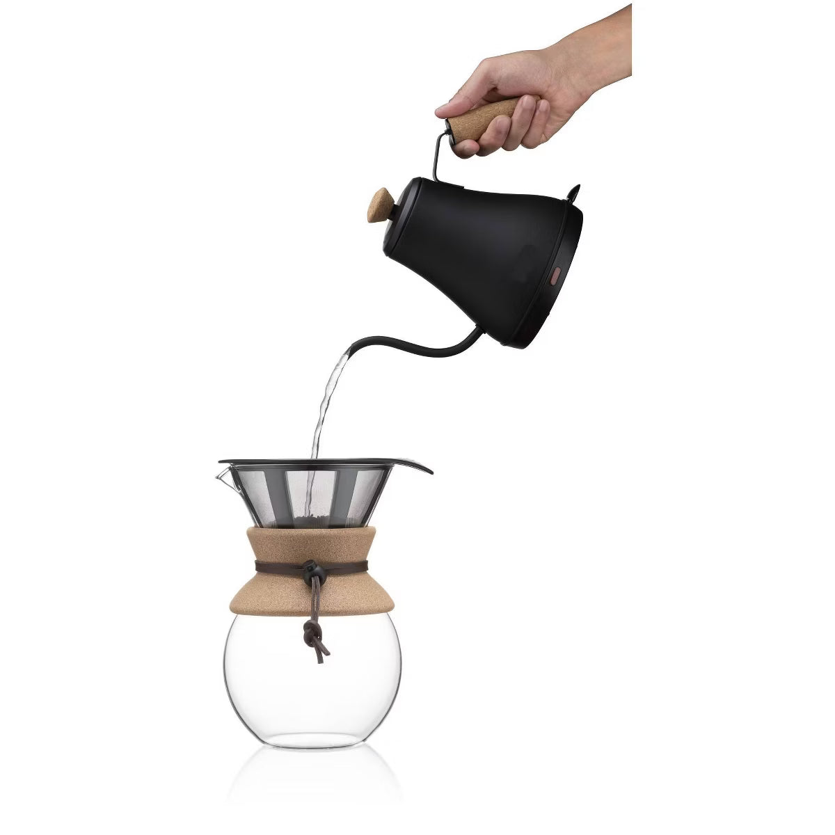 27oz Melior Goose Neck Electric Water Kettle Matte Black