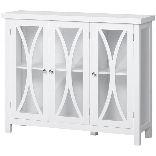 Buffet Cabinet – Culinvaro Buffet Cabinet with 3 Tempered Glass Doors
