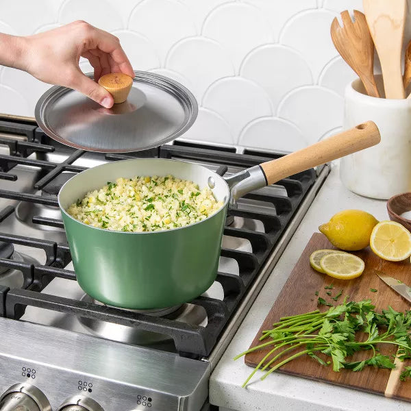 Cookware Set – Cookware 4 Piece Saucepan Set – Green
