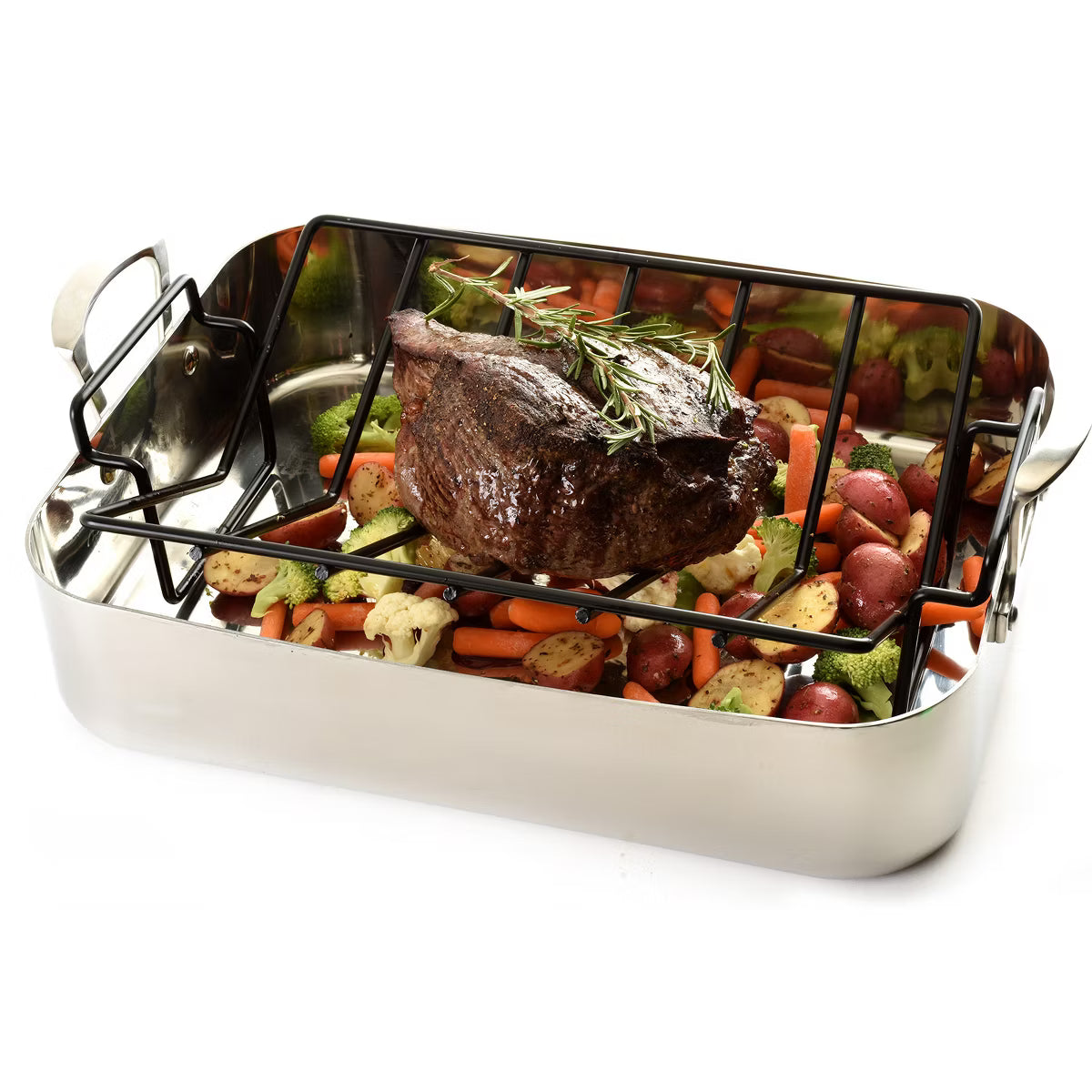 Roasting Rack – Heavy Duty Nonstick Roasting Rack, Extra Large 13 x 10 Inch – Black