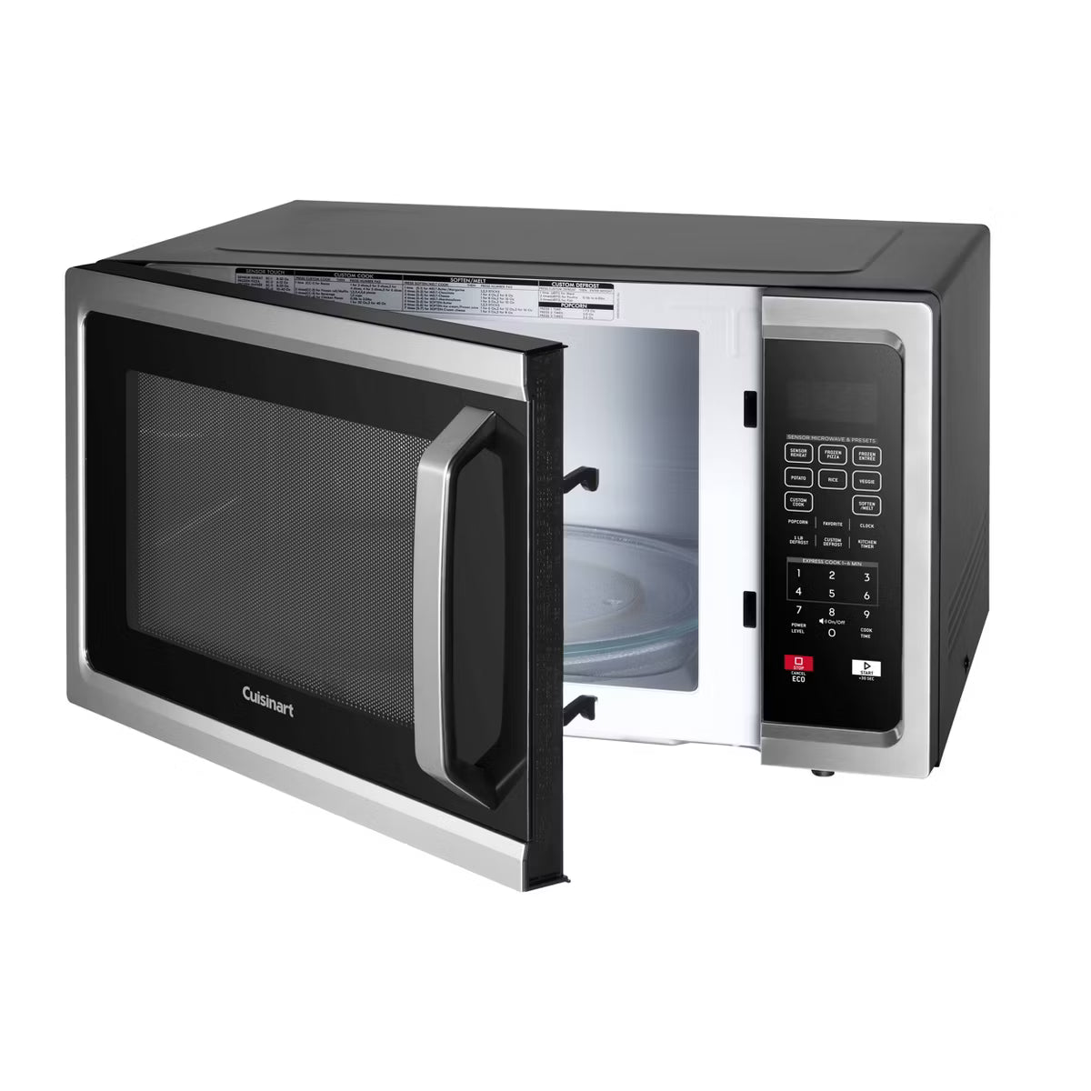 Microwave Oven – 1.6 cu ft Microwave Oven: 1100 Watt Countertop – Black