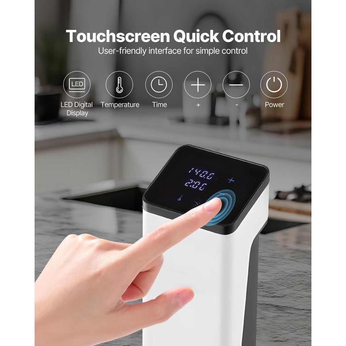 Sous Vide Cooker – Precision Cooker, 850W Sous-Vide Cooking Machine – Clear