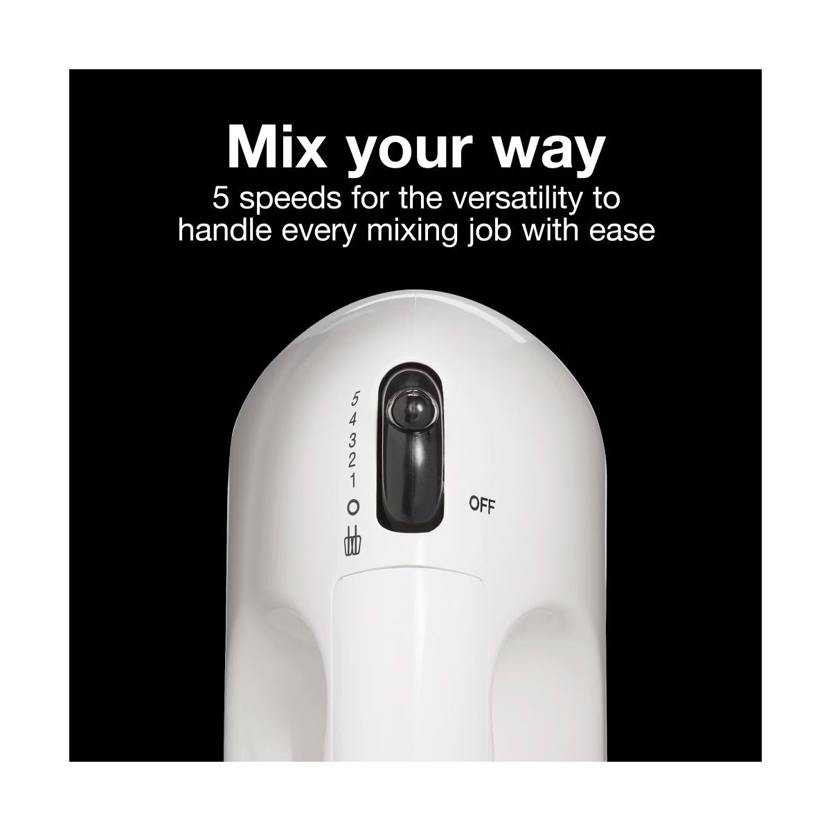 Hand Mixer – 5 Speed Hand Mixer - : Kitchen Mixer – White