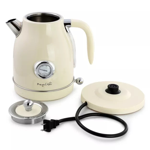 Toaster – 1.8 Quart Electric Tea Kettle and 2 Slice Toaster Combo – Beige