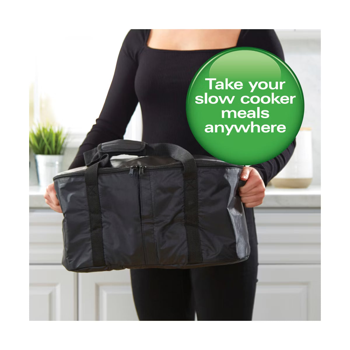 Insulated Bag – Slow Cooker Travel Case 33002: Insulated Carrying Bag – Black