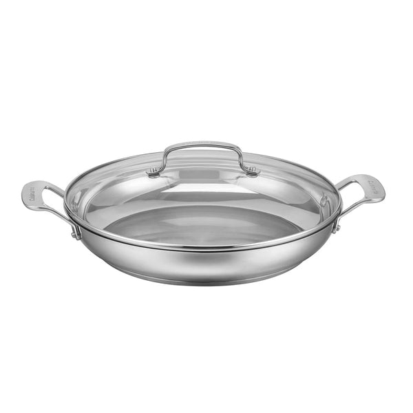 Frying Pan – 12" Everyday Pan with Cover – Silver