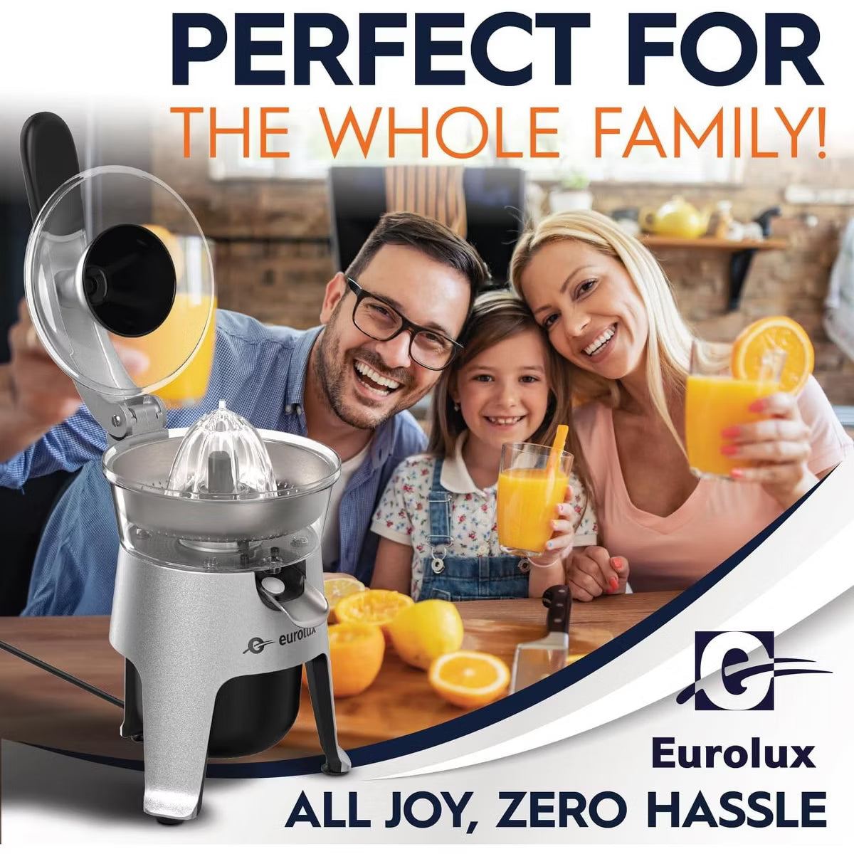 Juicer – Electric Citrus Juicer, 300W of power, 2 Filters – Silver