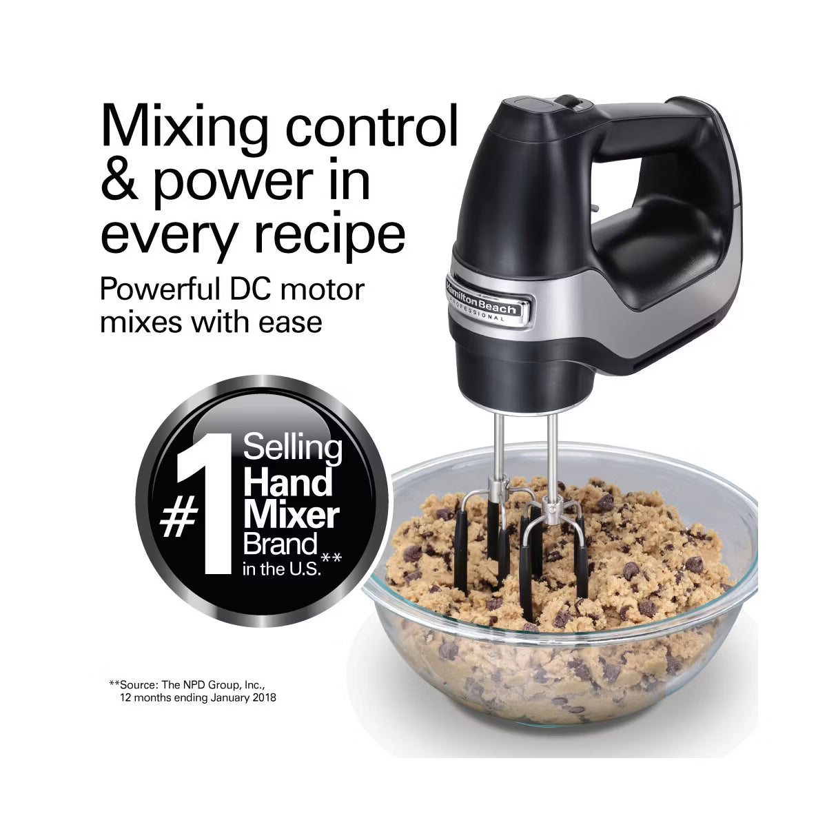 Hand Mixer – Professional 7-Speed Hand Mixer – White
