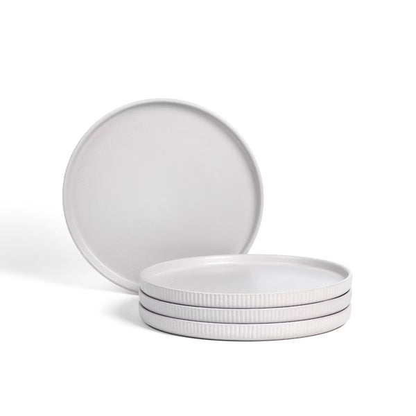 Dinner Plate – Culinvaro Set of 4 Haven Stoneware Dinner Plates Gray