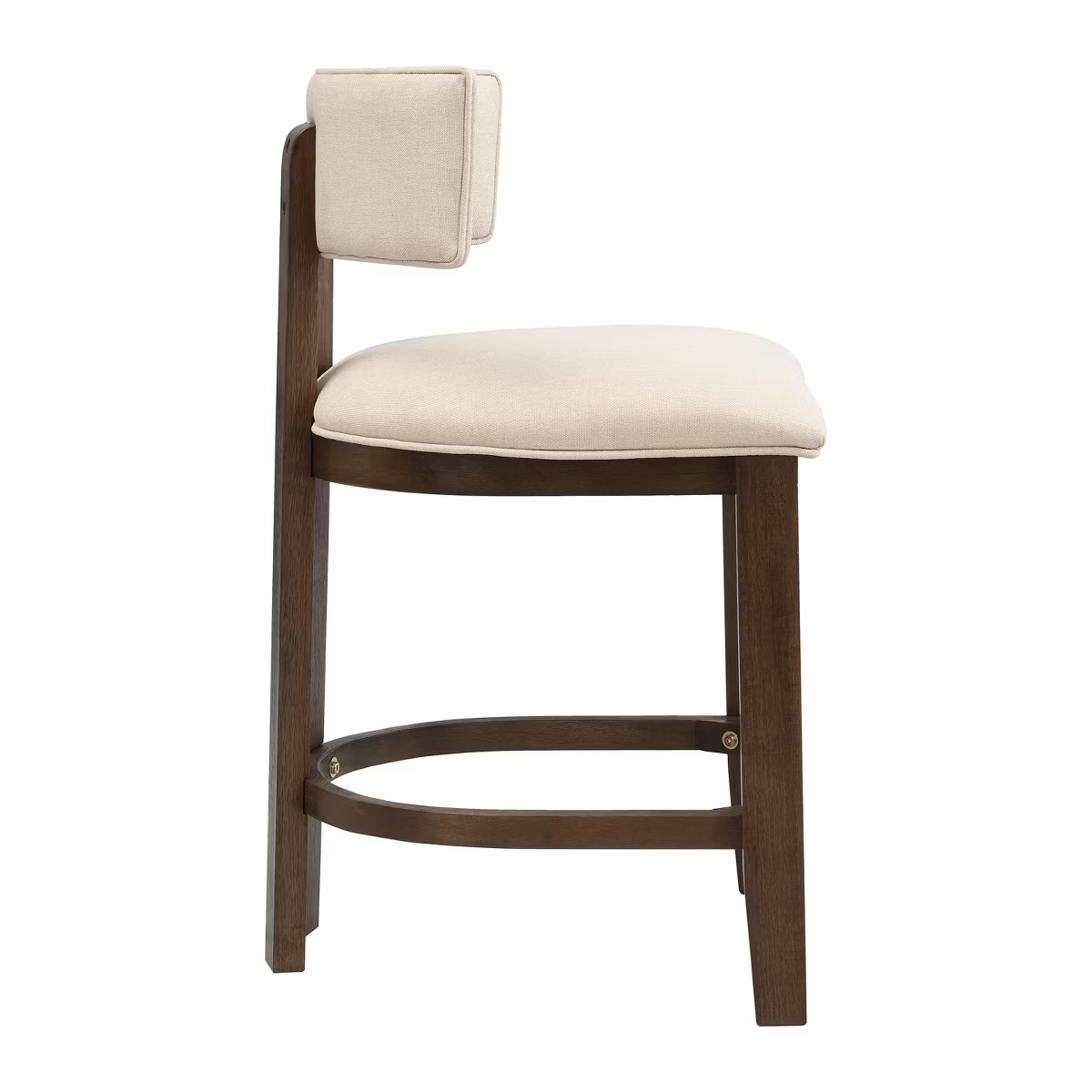 Dining Chair – Culinvaro Johnson 3 Piece Farmhouse Rubberwood Upholstered Counter Height Dining Chairs with Fluted Table