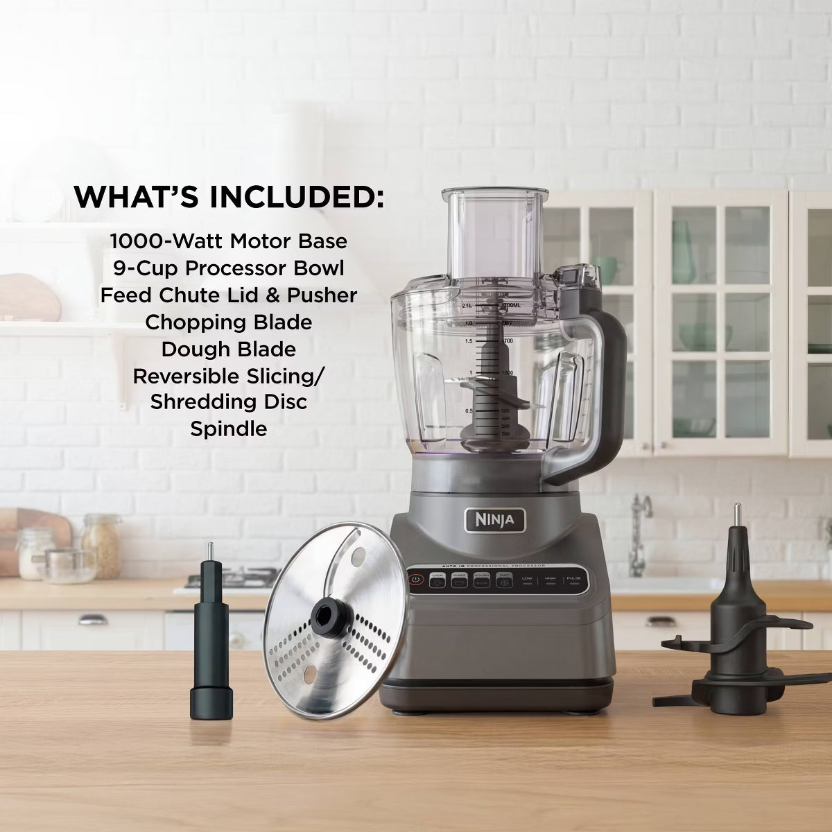 Food Processor – Professional 850W 9-Cup Food Processor – Silver