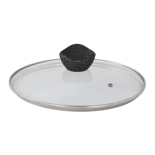 Stock Pot – Style Cooking Pot with Glass Lid – Black