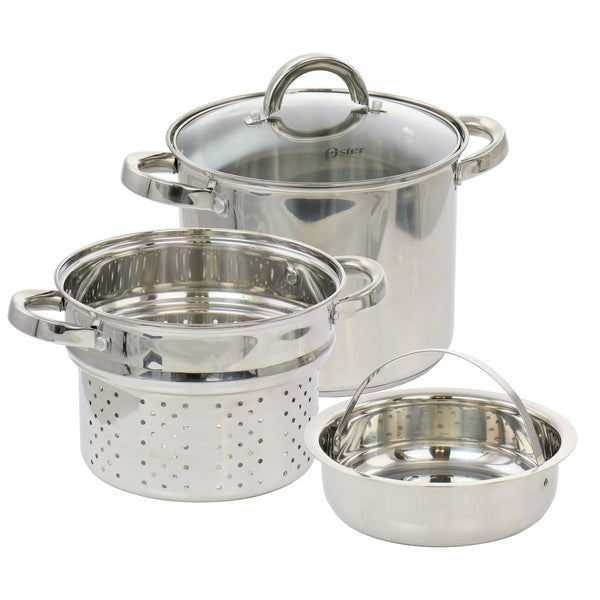 Stock Pot – Piece 5 Quart Pasta Pot – Stainless Steel