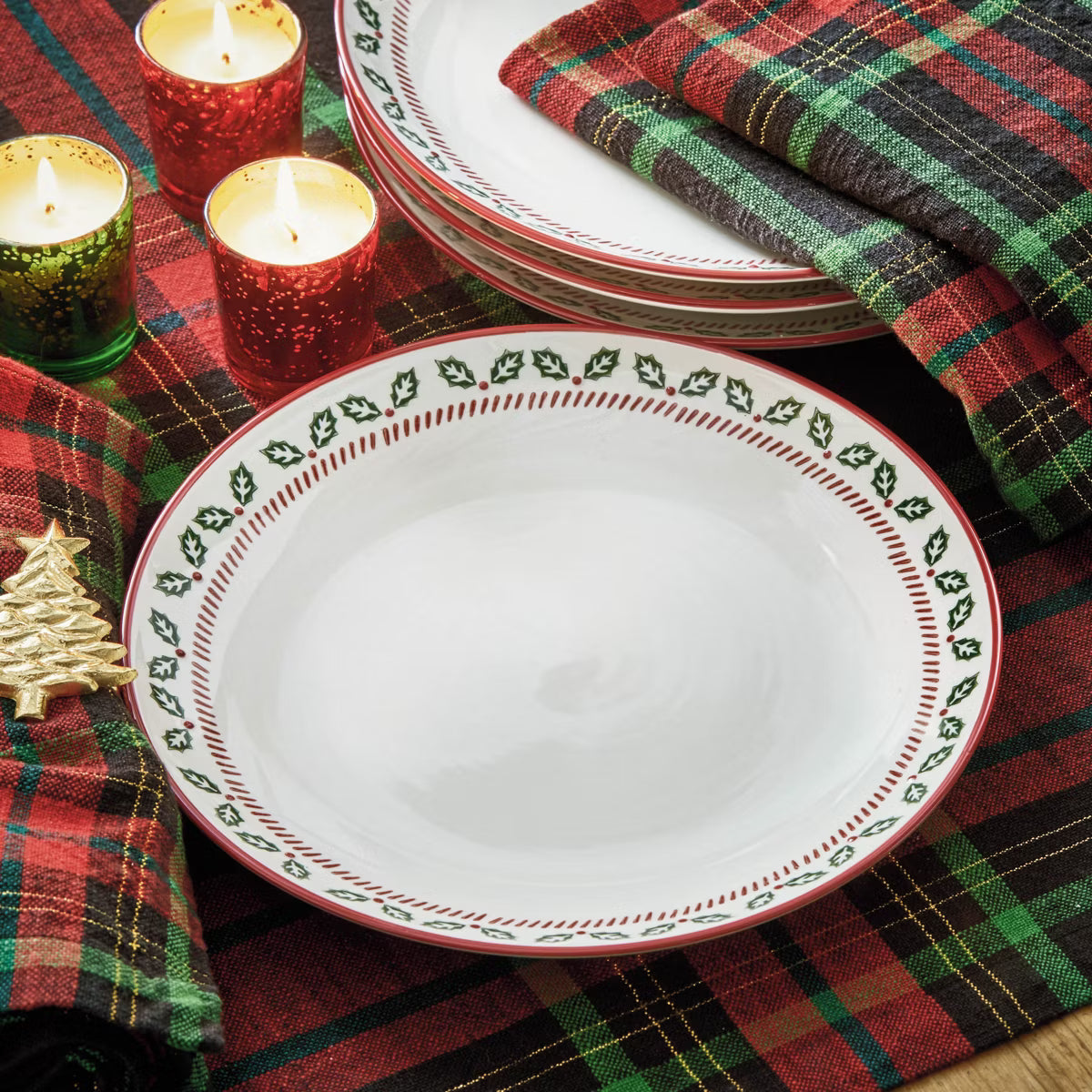 Dinner Plate – Culinvaro Tag Tis The Season Dinner Plate Set - 9.8" Dishwasher