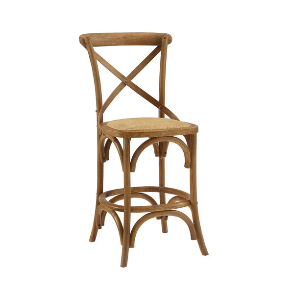 Roxy Wash Upholstery Counter Height Barstool Gray