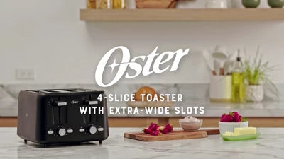 Toaster – 4-Slice Toaster With Extra-Wide Slots – Black